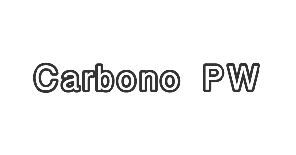 Carbono PW font thumb